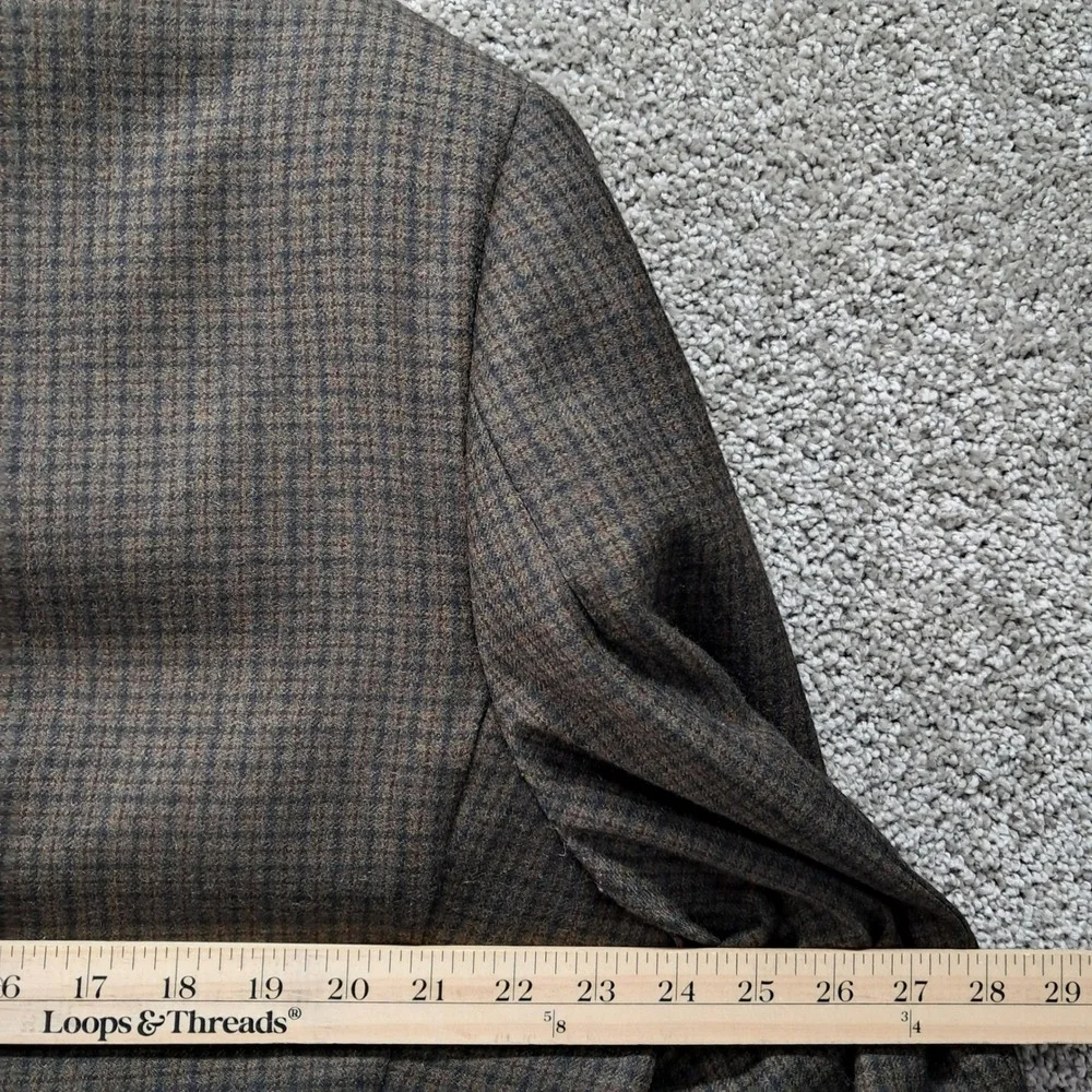 Daniel Hechter Paris Mens 46R Brown‎ Wool Two Button Blazer Sport Coat